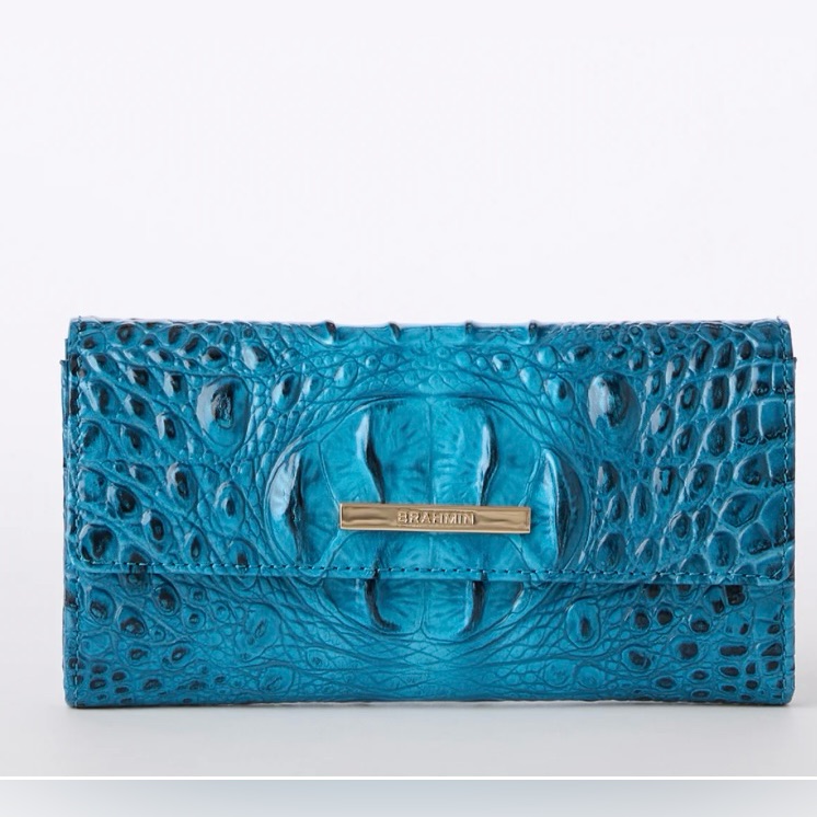 Brahmin Vibrant Azure Cordelia Wallet